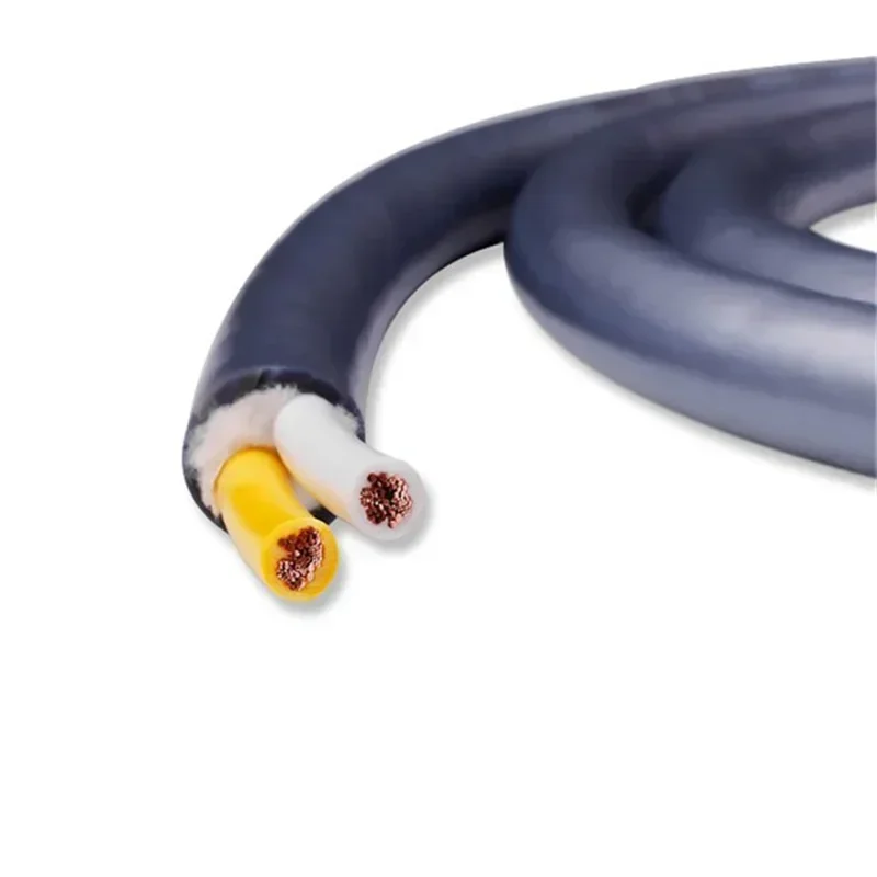 Speaker Cable HIFI 6N OCC Pure Copper 2 Core Audio Cables Power Wire Cabo Video Cord OD 11mm DIY Solder Banana Plug Connector