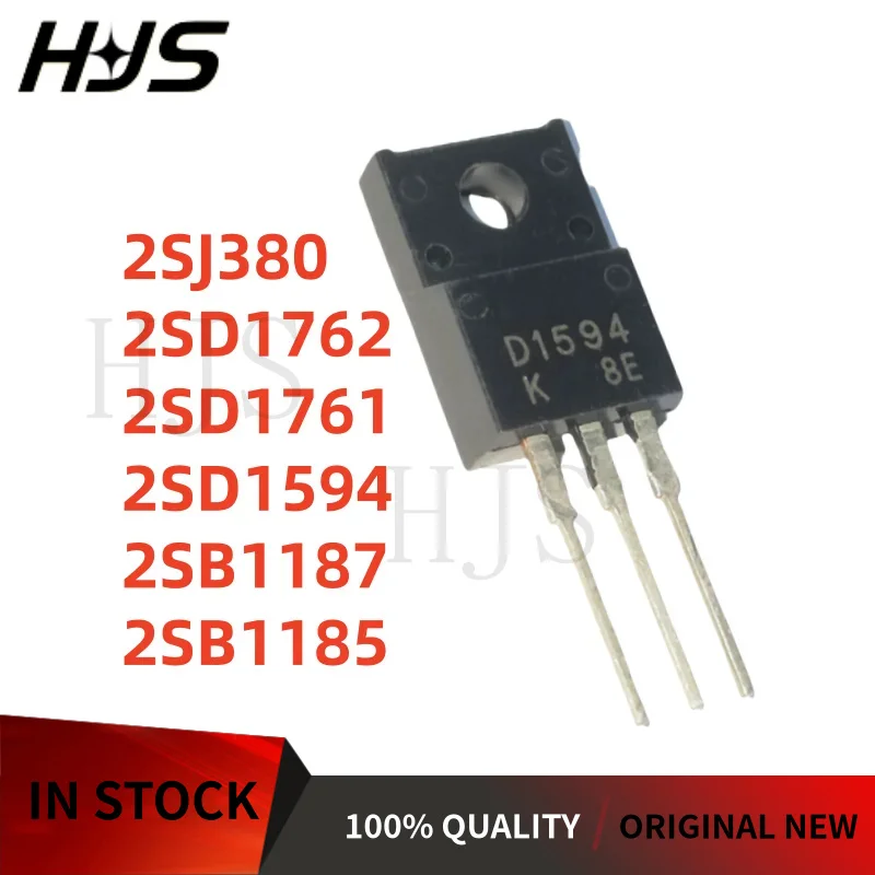 10PCS/ NEW D1761 B1187 B1185 D1762 D1594 J380 TO-220F 2SD1761 2SB1187 2SB1185 2SD1762 2SD1594 2SJ380
