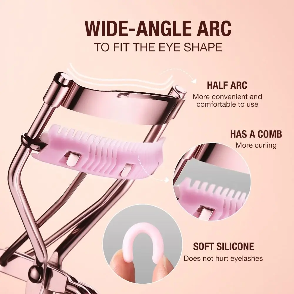 1Pc Professional Rose Gold Eyelash Curler Eye Lashes Curling Clip Eyelash Cosmetic Makeup Tools Accessories For Women DROPSHIP