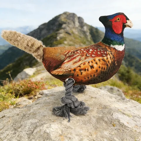 Ring-necked Pheasant Chickens And Ducks Pet Toy Dog Toy With Squeak Plush Toy Cat Dog Chewing Toy Teeth Grinding Pet Supplies