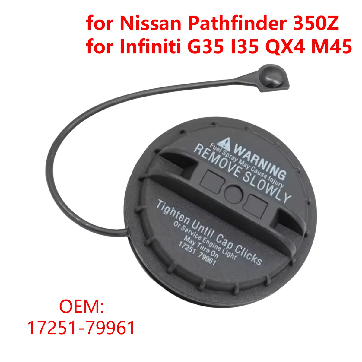 

17251-79961 for Nissan Pathfinder 350Z Frontier Xterra Maxima for Infiniti G35 I35 QX4 M45 Car Fuel Tank Cap Cover