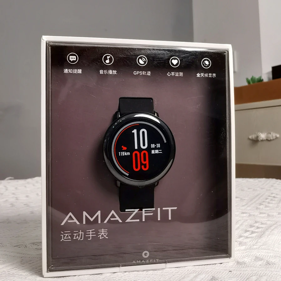 Amazfit-男性用ペース接続スポーツウォッチ,グローバルファームウェア,Bluetooth,統合GPS,新品