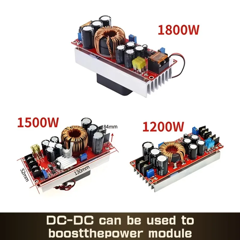 1800W 40A 1500W 30A 1200W 20A DC-DC Boost Converter Step Up Power Supply Module 10-60V to 12-90V adjustable voltage charger