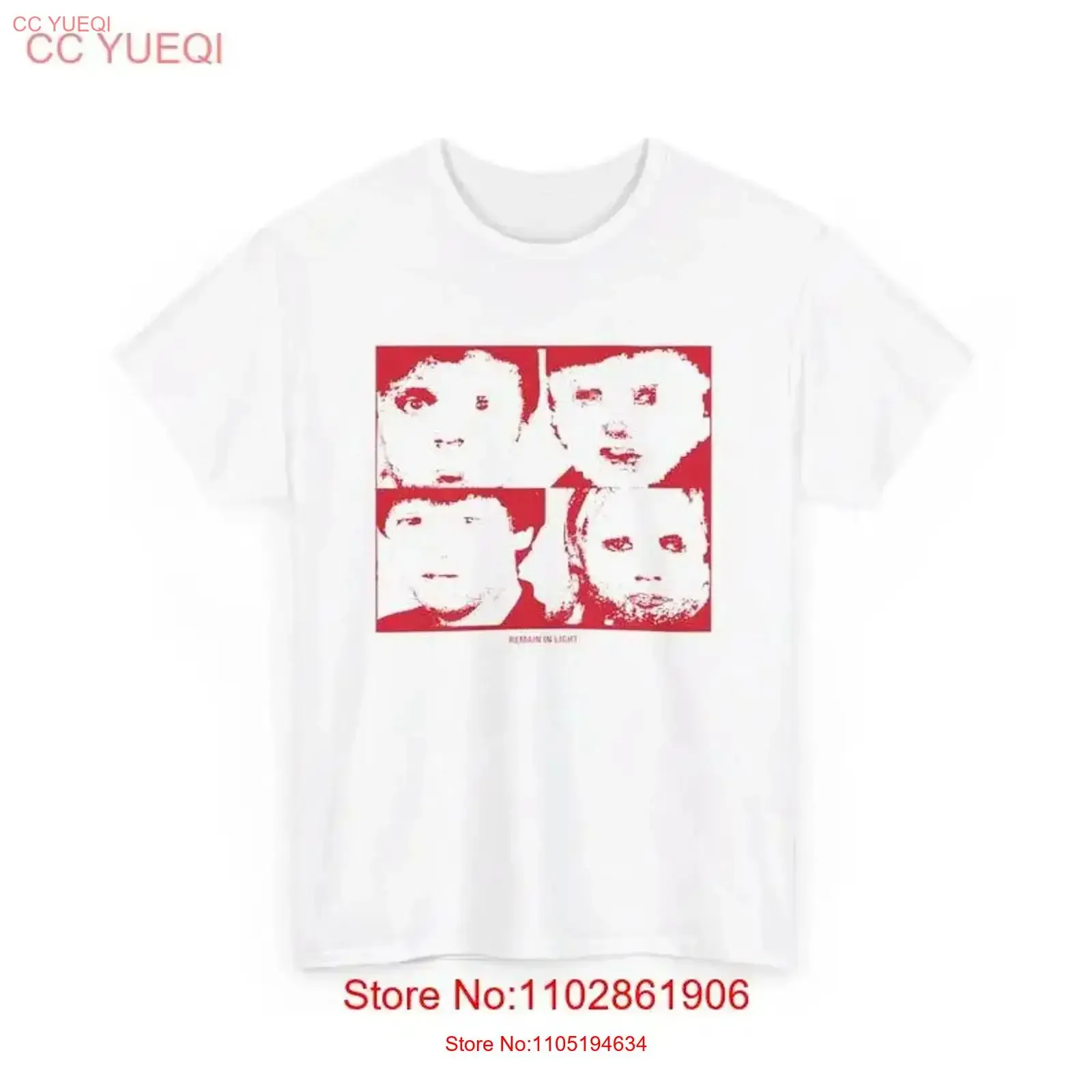Talking Heads T Shirt Remain in Light Alternative Rock  vintage Washed Versatile Casual Stretched Comfortable Unisex homme