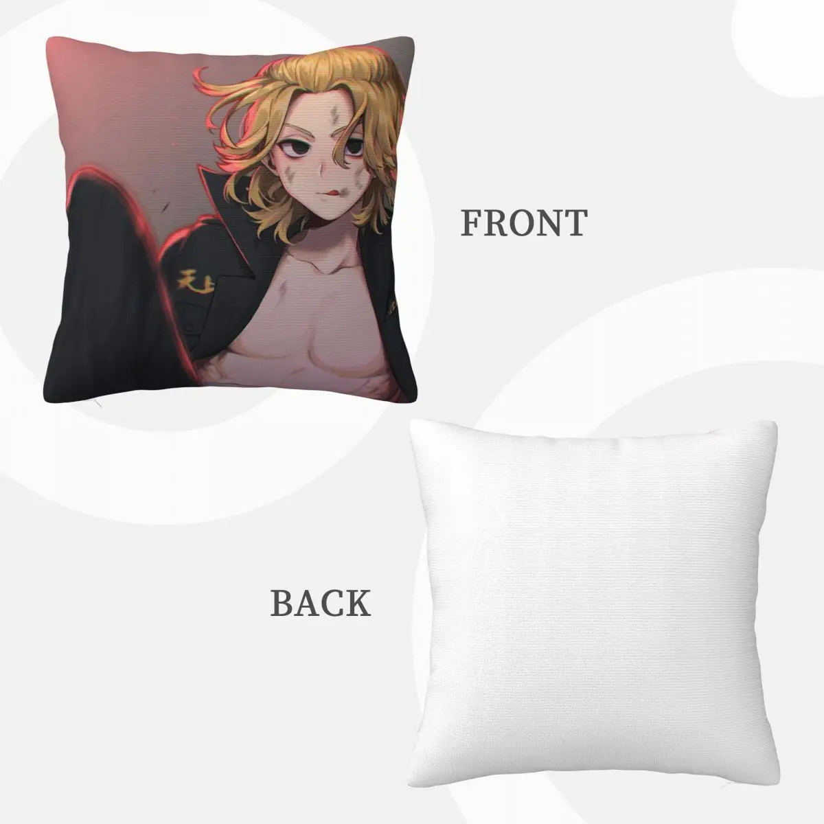 طوكيو المنتقمون الكرتون 02526 غطاء أريكة وسادة غطاء عناصر ديكور المنزل Dakimakura كيس وسادة غطاء وسادة
