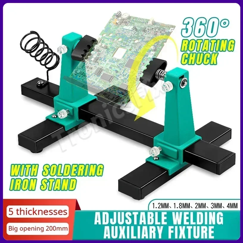 

360°Rotation Circuit Board Welding Repairing Disassembly Fixture Adjustable MotherBoard Holder Safe Clamp Phone Repair Tools