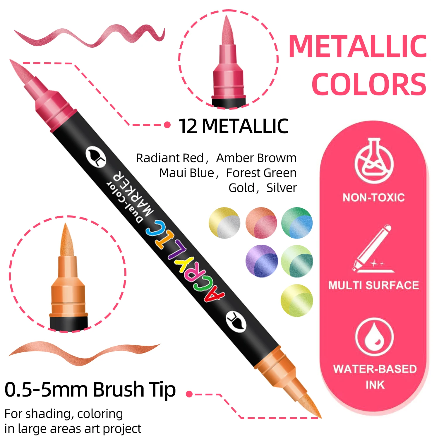 dual tip diy paint marker