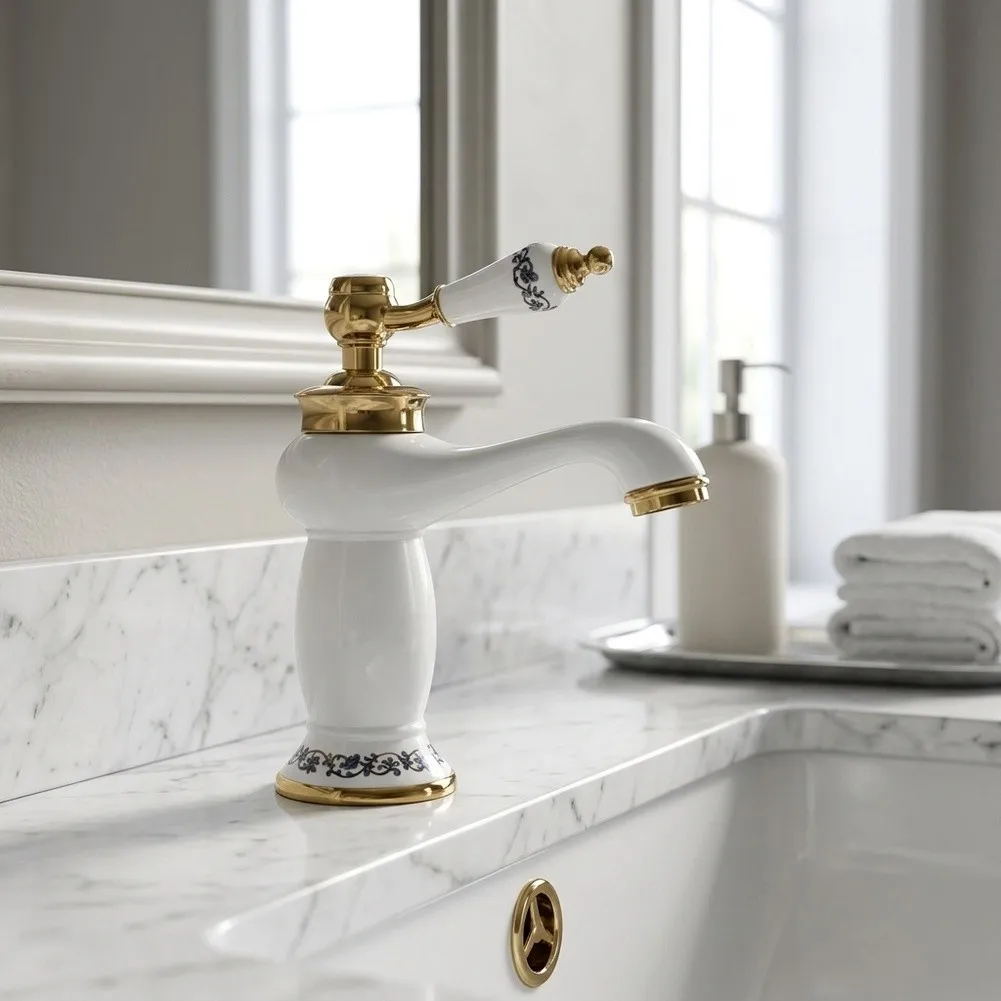 For Daily Washing Needs Antique Bathroom Faucet Vintage Washbasin for Tap Single Handle Kitchen Mixer Tap Antique Faucet