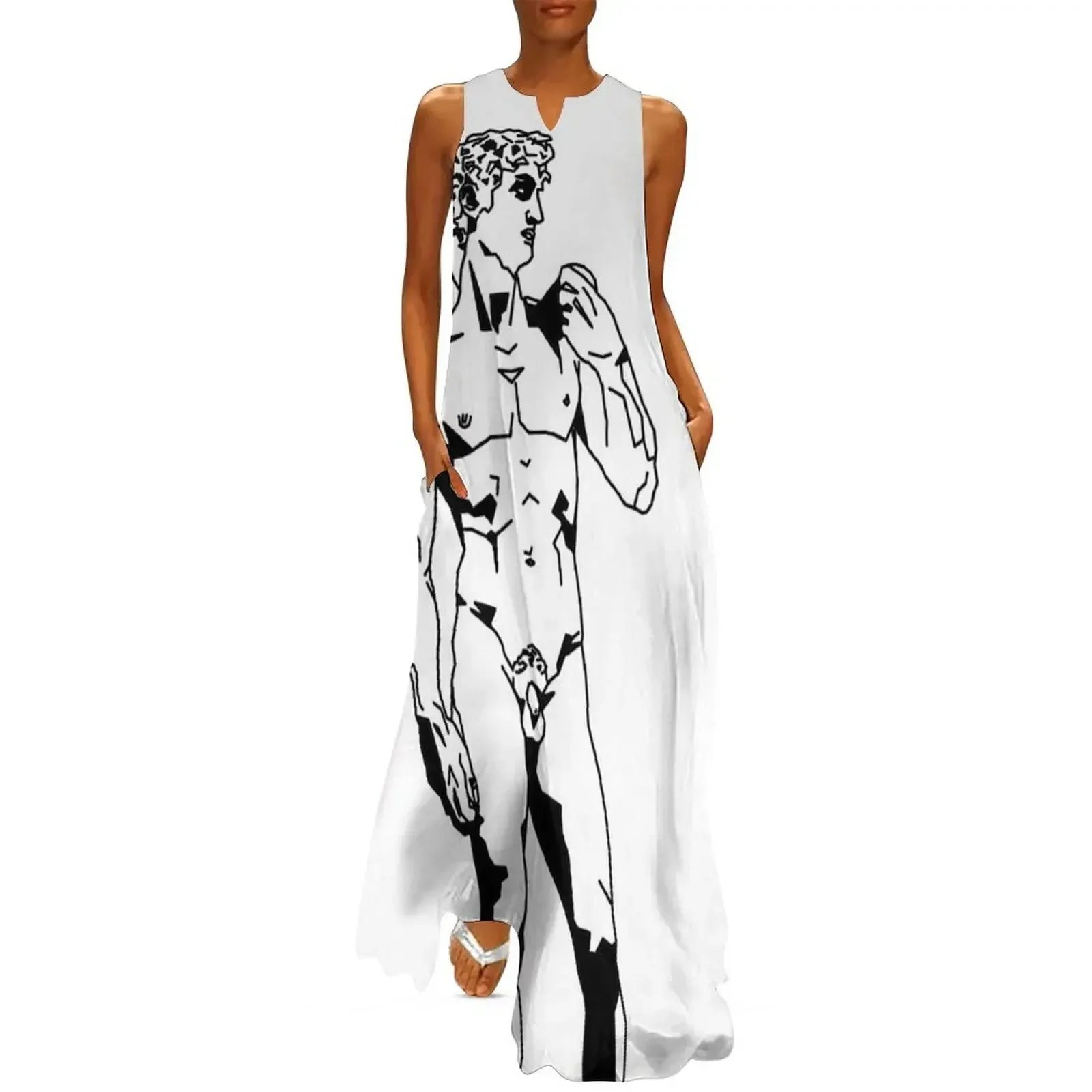 

Statue of David Long Dress elegant dress women's luxury party dress Woman clothing