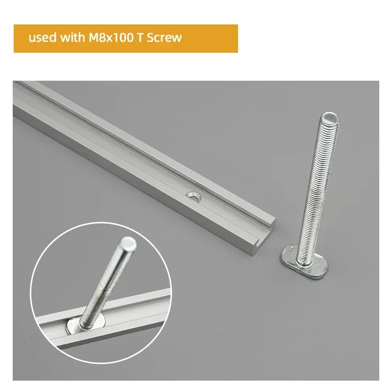 Tipe 19mm lebar 3/4 inci 30cm 40cm 50cm Aluminium Aloi T Slot geser Miter trek DIY gergaji kayu/Router alat meja