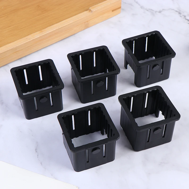 5Pcs Finishing Plugs Fitness Equipment Accessories Sliding Sleeves Black Square Tubing For Cover Tube Durable Chair Glide Insert