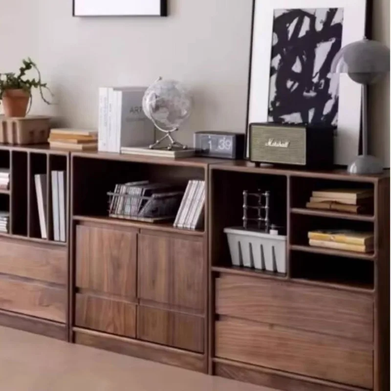 

Nordic oak simple modern style TV cabinet all solid wood storage cabinet small apartment furniture decorative cabinet