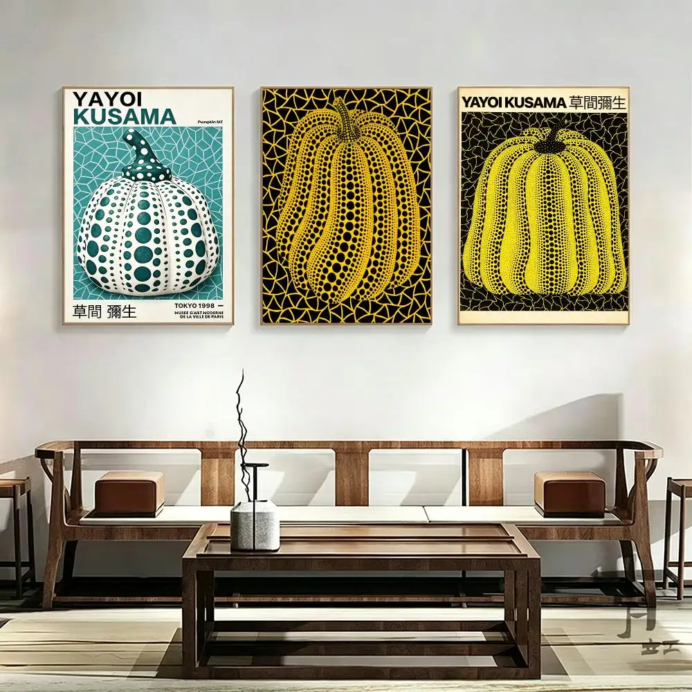 Artist Yayoi Kusama Poster Poster HD Printing frameless Fresh natural Style Wall Art Home Decor For Living Room Bedroom Gift