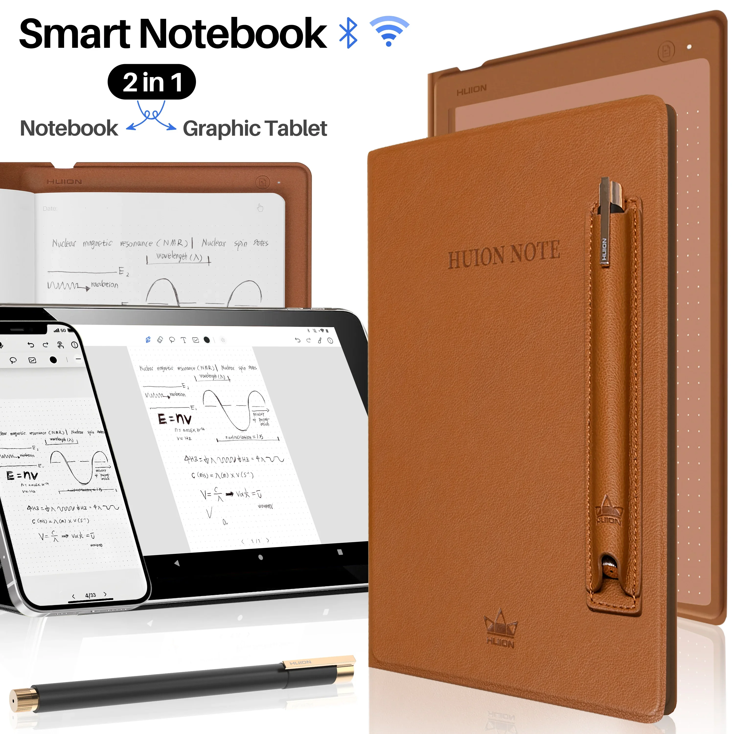 note X10 portable business recording playback drawing wireless connection multifunction digital smart notebook with pen