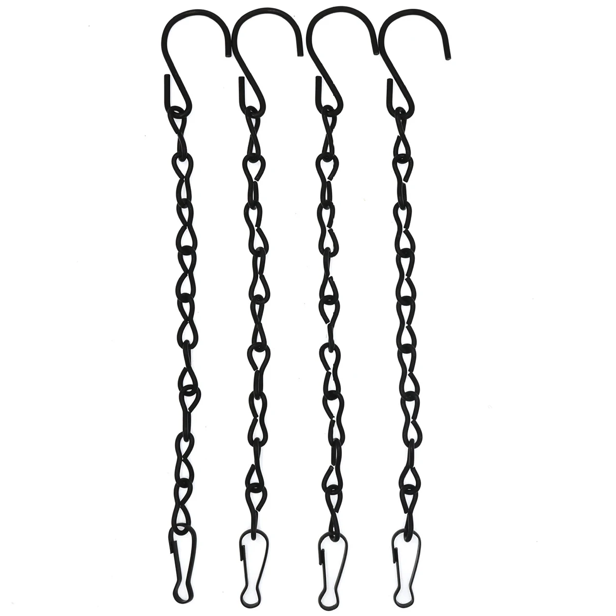 4Pcs Cadeia Pendurada 35 polegadas Ferro 20lb Jardim Planta Cabide Cadeia Sturdy Bird Alimentador Cabide Flower Pot Hanger Substituição Wind Chime