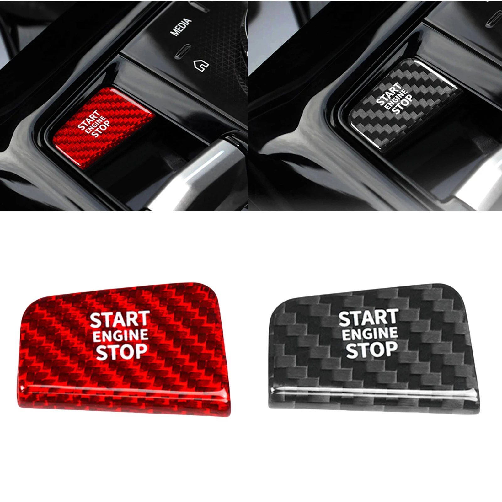 

Car Interior Engine Start Stop Button Cover Trim For BMW 5 Series 7 Series 2024 2025