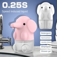 Elephant Shape Automatic Soap Dispenser USB Rechargeable 250ML Hand Wash Dispenser Quick Foaming Smart Touchless
