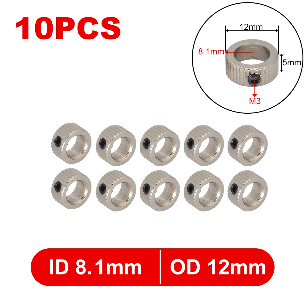 10PCS Metall Rad Lock Kragen Welle Achse Buchse Fahrwerk Stopper 1,6/2,1/2,6/3,1/4,1/5,1/6,1/8,1mm für RC Modell Teile