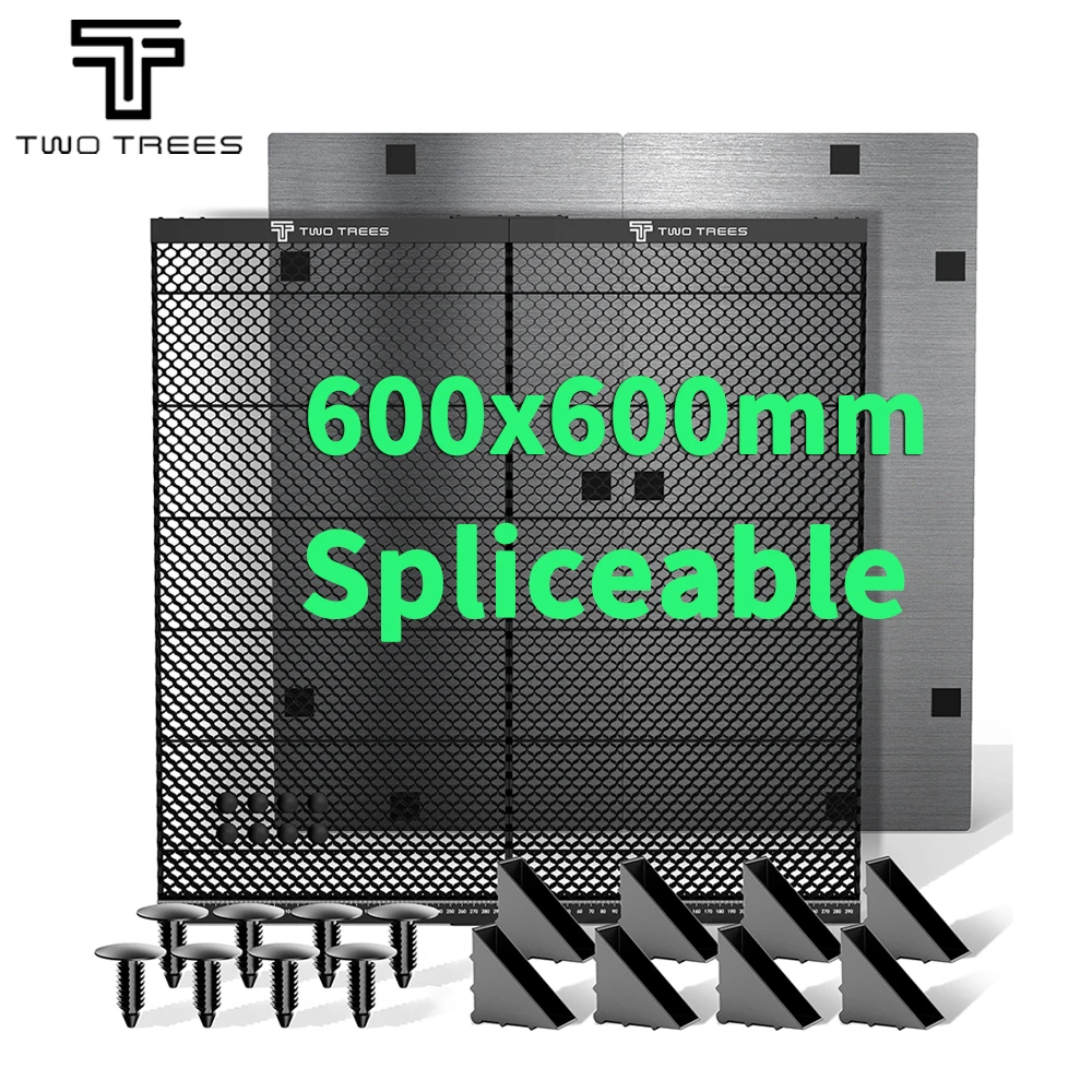 TWO TREES 600x600mm Upgraded Spliceable Honeycomb Working Table 2 in1 Extra large carving area for Laser Engraving Machine