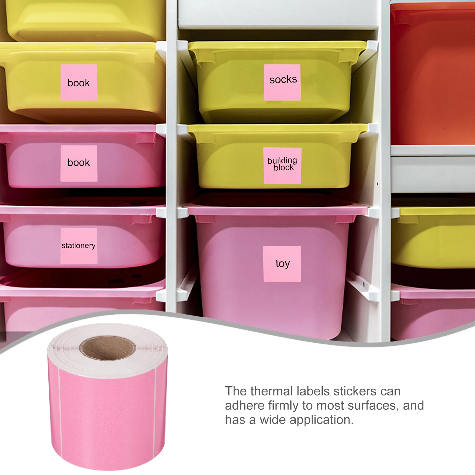 

1 Roll Thermal Labels Adhesive Shipping Address Price Stickers for Printing Thermal Label Sticker Paper