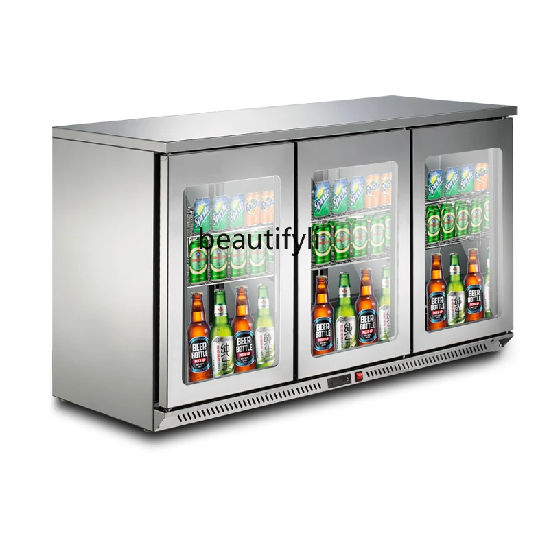 

Recessed refrigerator bar counter Beer cabinet Water bar Refrigerated display cabinet Commercial recessed refrigerator freezer