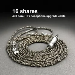 High quality Single crystal copper silver plated wire HIFI earphone upgrade cable mmcx 2.5/3.5/4.4mm/Type-c/ios For Shure
