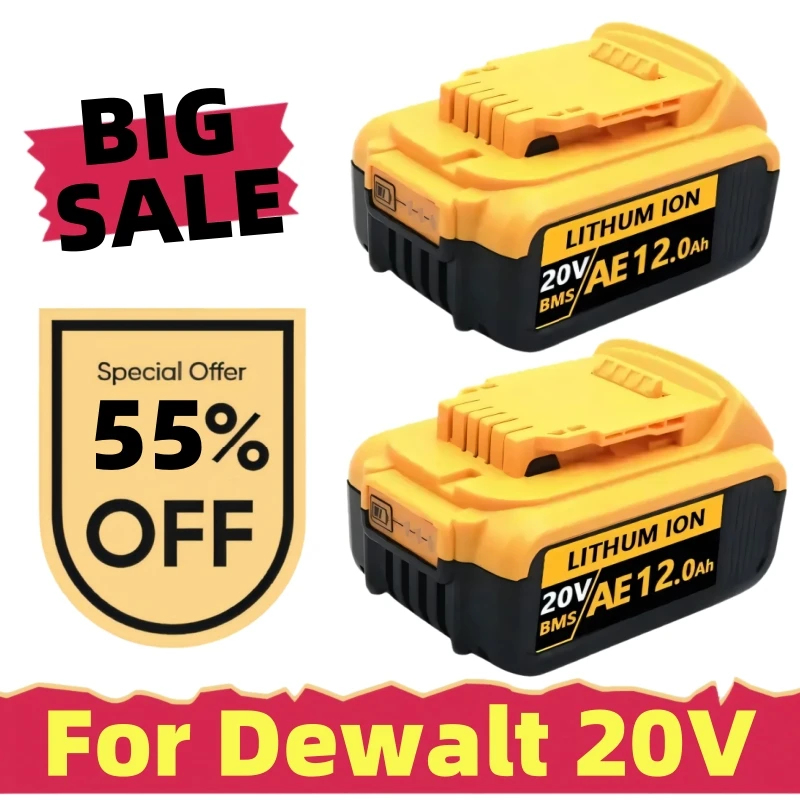 18V/20 Volt MAX DCB203 Lithium Battery Replacement For Dewalt 18V DCB184 DCB200 DCB182 180 DCB181 DCB182 DCB201 DCB206 charger