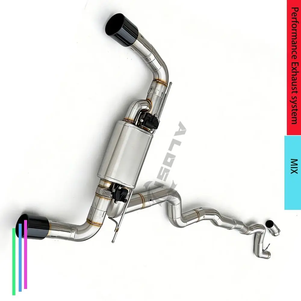 

Выхлопная система для BMW 420i 428i 430i B48 2.0t F32/F33/F36 2016-2020 с электрическим управлением клапанами, выхлопная труба Cat-back, звук выхлопа автомобиля