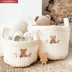 INS Baby Bags Cute Bear Embroidery Diaper Bag Storage Mummy Maternity Bag for Newborn Diapers Toys Organizers Essentials