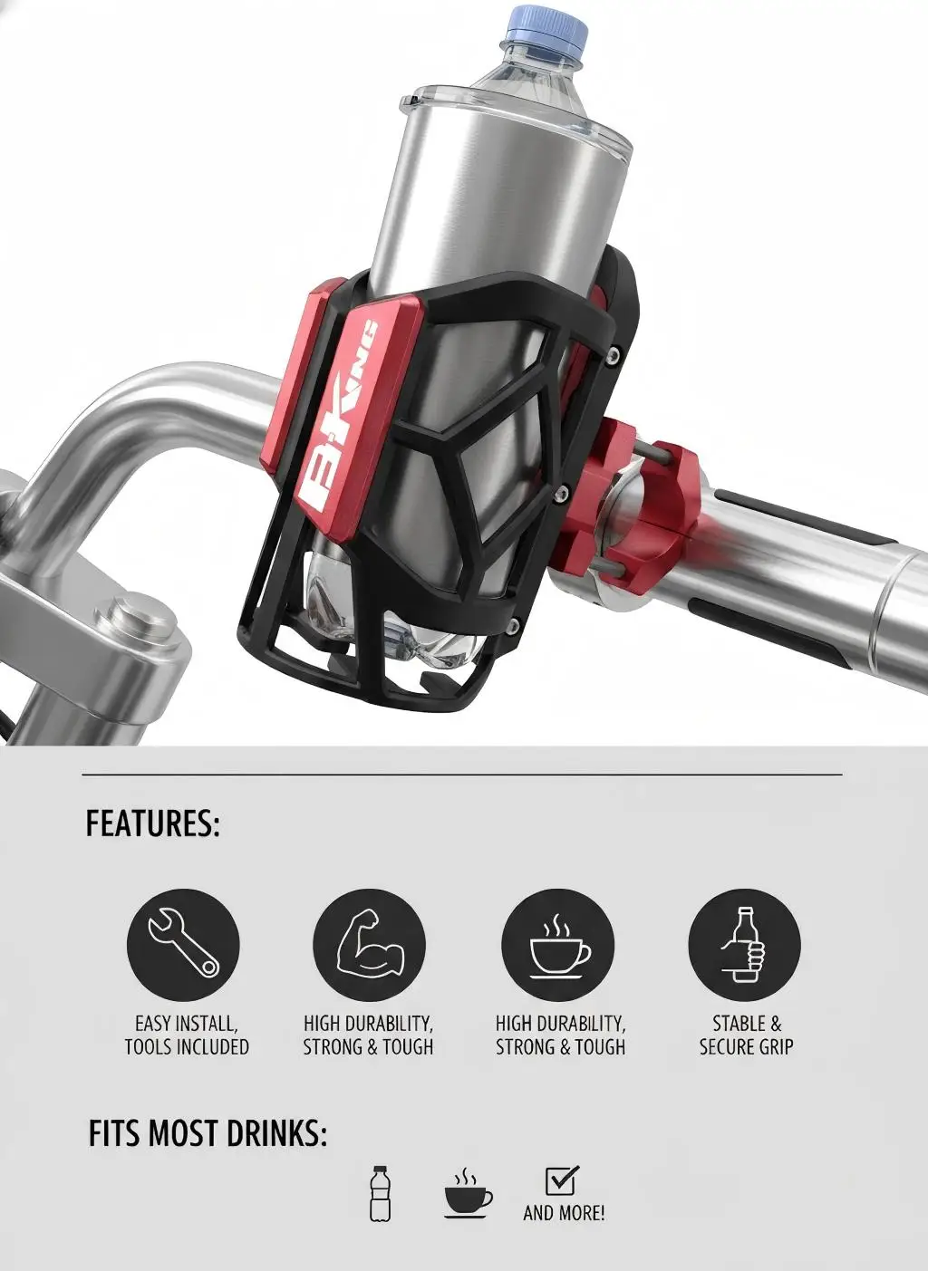 

Держатель для напитков/воды высокого качества для мотоциклов Suzuki B-King ABS BKING B-KING bking b-king 2008 2009 2010 2011 2012 2013