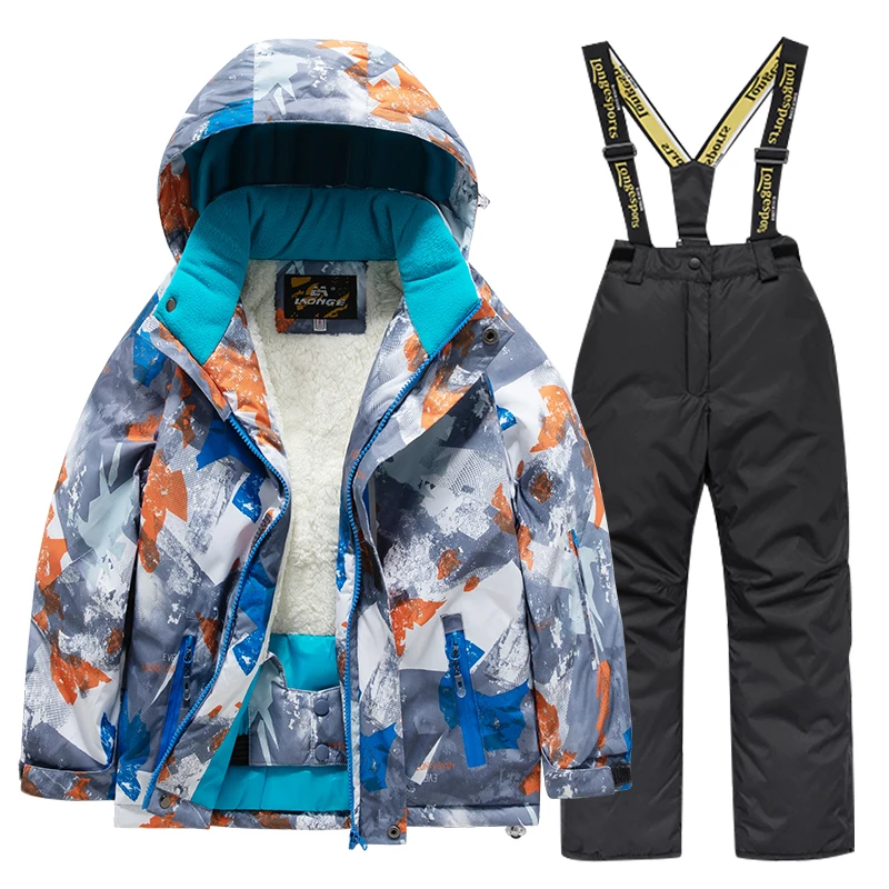 

Children's ski suit for men and women, large, medium, and small children, baby thick waterproof and warm snow equipment