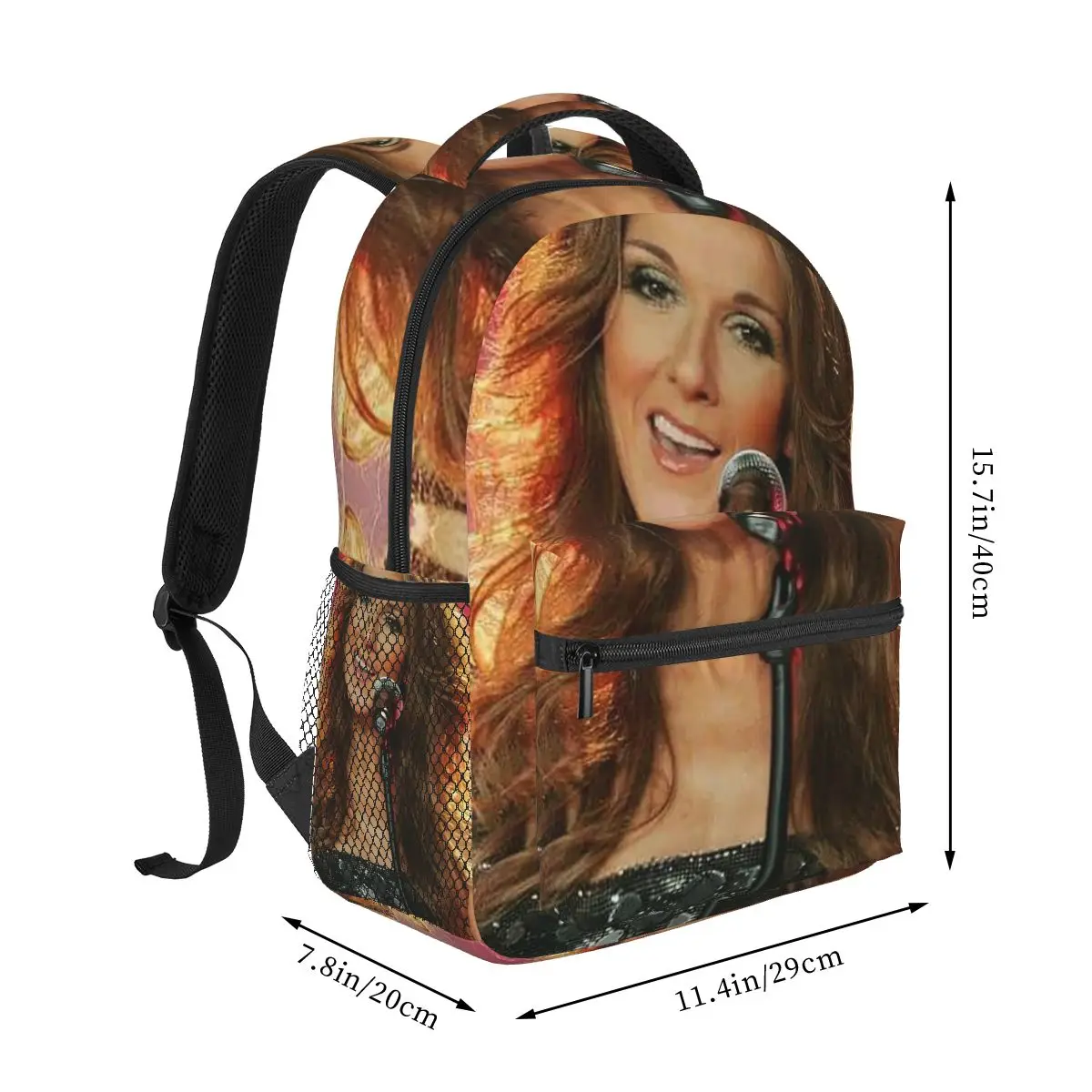 حقيبة ظهر سيلين ديون 11 رائجة البيع حقيبة نهارية ذات سعة كبيرة للأطفال حقيبة كتب مدرسية حقائب كتف للرجال والنساء