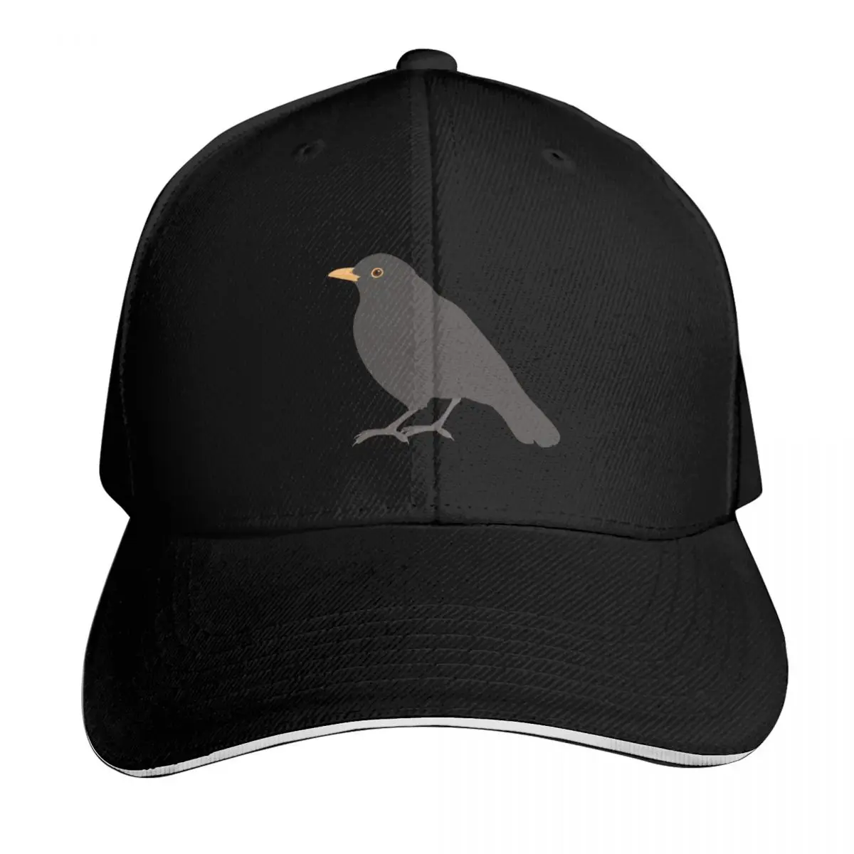 Blackbird - Graphic Bird Art Baseball Cap Lightweight Packable Gift for Him Her Casual Daily Wear