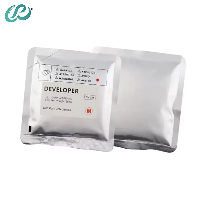 1PCS DV321 DV-321 Developer Powder Compatible for Konica Minolta C221 C224 C284 C364 C454 C554 C281 High Quality CMYK 250g/bag