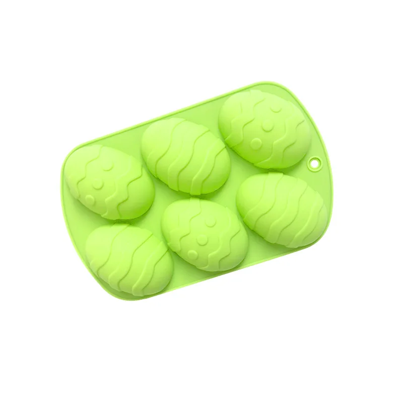 Molde de silicona para tartas de huevo de Pascua mediano 6, molde para pudín de gelatina, XG7018