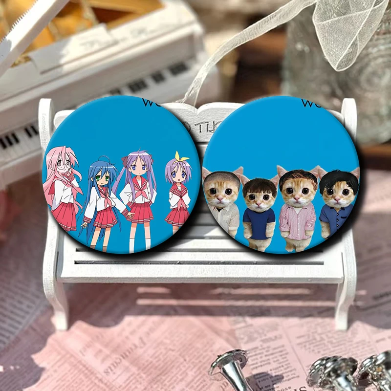 Custom Cartoon Figure Icon Badge Creative Funny Weezer Pfp Lapel Pins Handmade Snap-in Brooches for Backpack Clothes Decoration