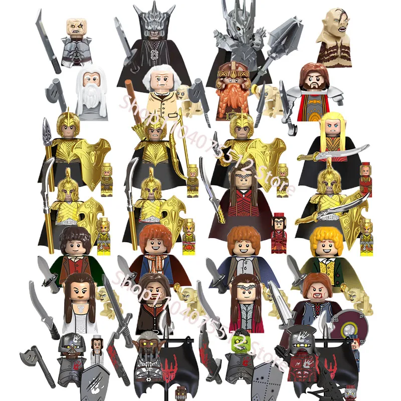 TV6410 Anime Movies Model Bricks Gothmog Sauron Bolg Azog Gandalf Saruman Doll Mini Action Toy Figure Building Blocks Toys Gifts