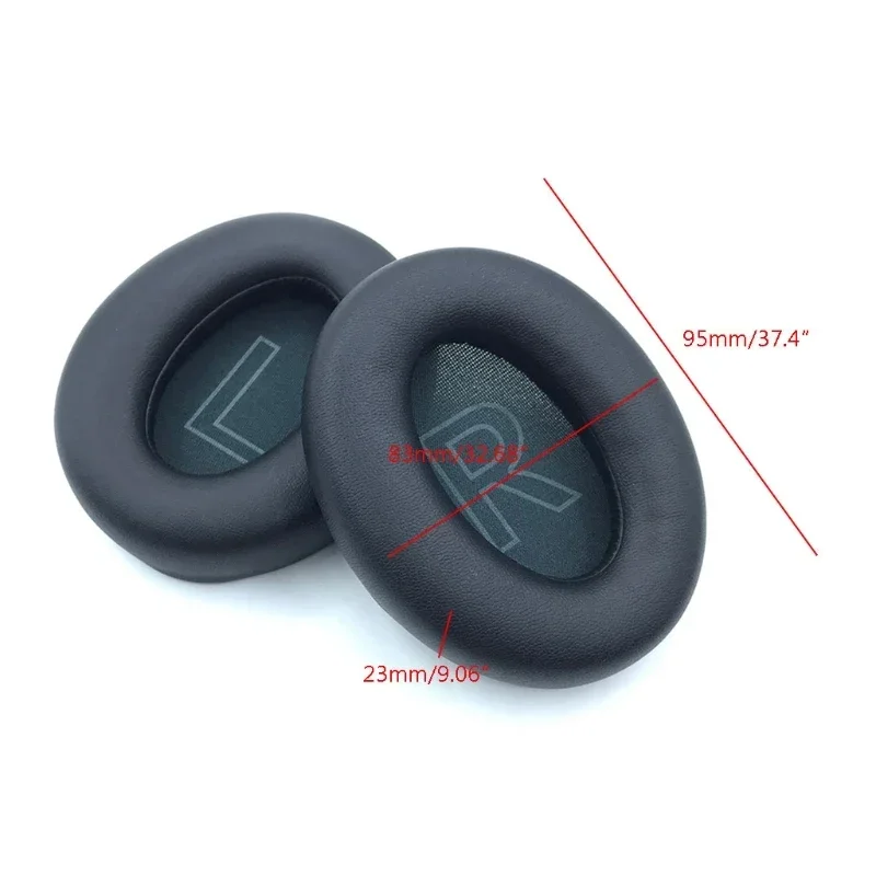 Ersatz-Ohrpolster für Anker Soundcore Life Q20 Q20+ Q20I Q20BT Kopfhörer Mesh / Ice Gel / Leder Ohrpolster mit Schnalle – Detail 12