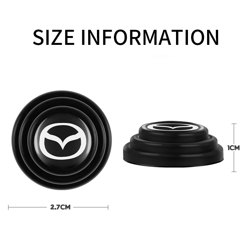 Car Anti-collision Silicone Shock Pad Sticker Accessories For Mazda RX8 MPS Folding 2015 2017 2019 Protege Speed CX-4 CX-3 CX MX