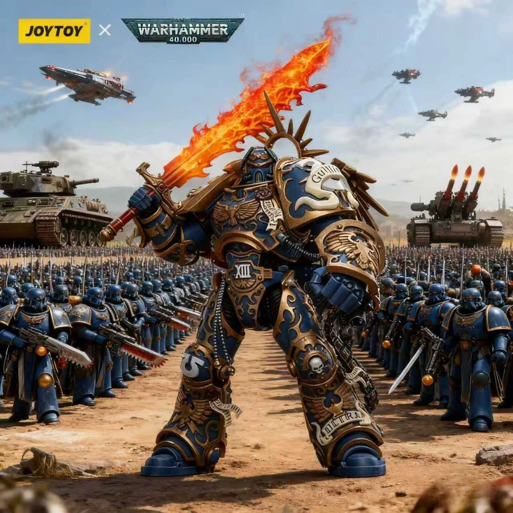 

Подлинные фигурки JOYTOY Warhammer 40k 1/18, аниме Ultramarines Primarch Roboute Guilliman Mecha, модель, коллекция игрушек, подарки