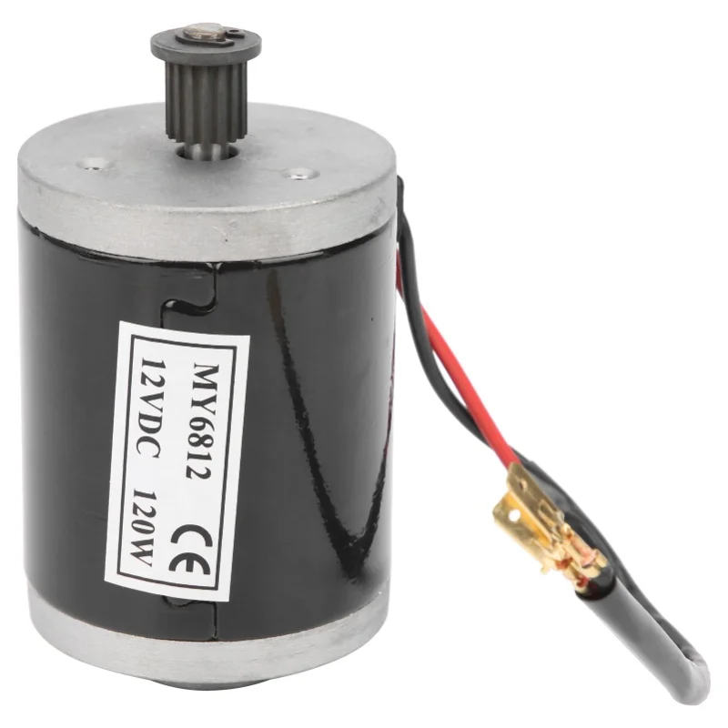 

MY6812 12V 120W Small Electric Scooter High Speed Brushed Motor With Belt Pulley