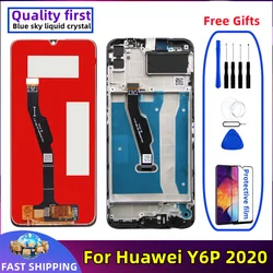 For Huawei Y6P 2020 LCD MED-LX9 MED-LX9N Original With frame Mobile Phone Display Touch Screen Digitizer Assembly Replacement