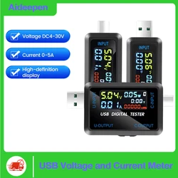 colorchecker Probador USB DC voltímetro Digital amperímetro medidor de voltaje de corriente Amp Volt amperímetro Detector cargador de Banco de energía indicador Tipo C