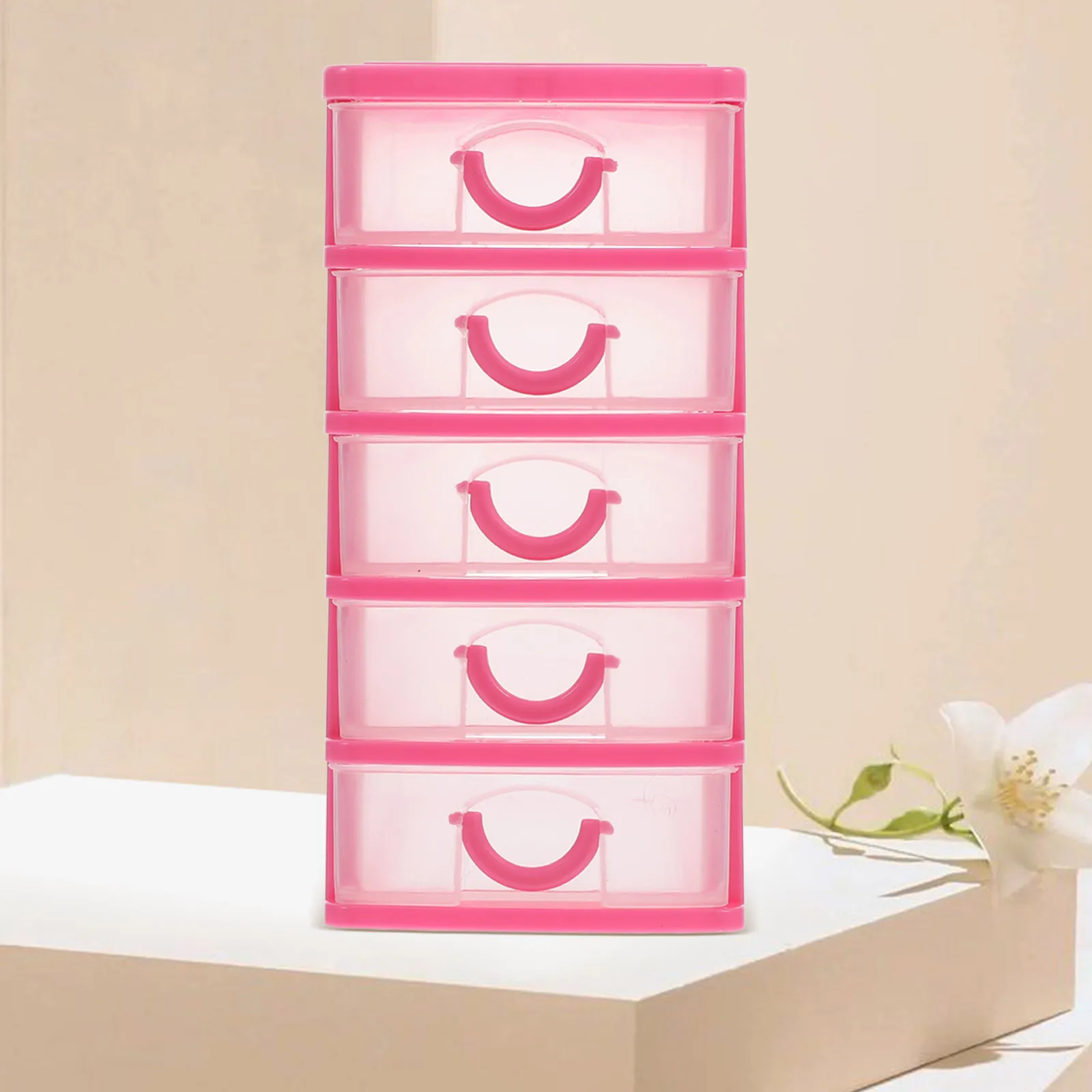 

Drawer Cabinet Drawers Bathroom Stationery Storage with Pp Clear Organizers Stackable Office Desk