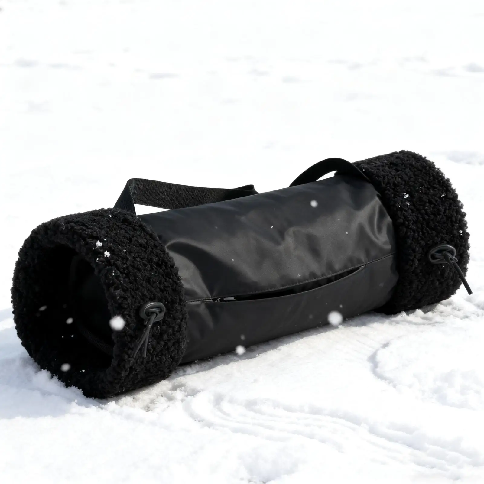 Fußball-Handwärmer-Beutel, verstellbarer Wintermuff mit Umhängeband und Reißverschlusstasche für kaltes Wetter, Camping, Jagd, Outdoor-Sport