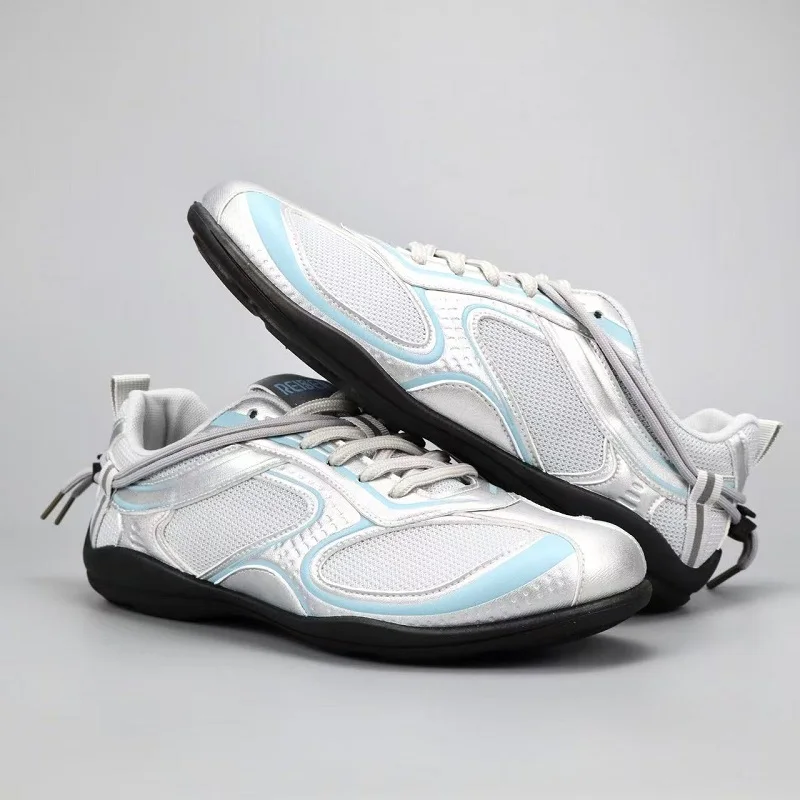 Men Thin Breathable Mesh Racing Shoes Low Top Lightweight Casual Driving Style Niche Design Sneakers