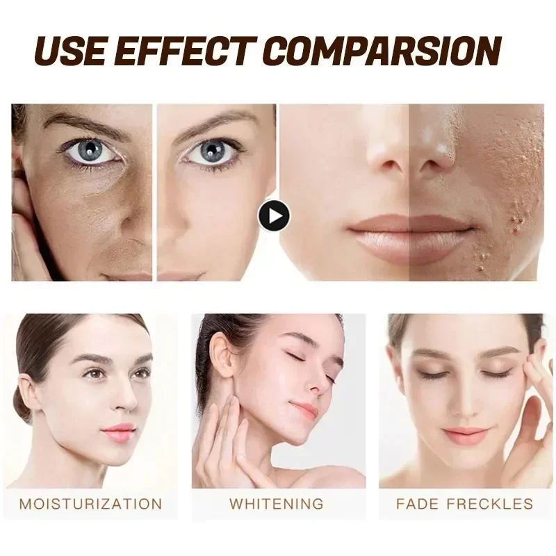 White Rice Whitening Face Serum Wrinkle Remove Fade Fine Lines Melanin Pigment Shrink Pores Moisturize Korean Skin Care Products