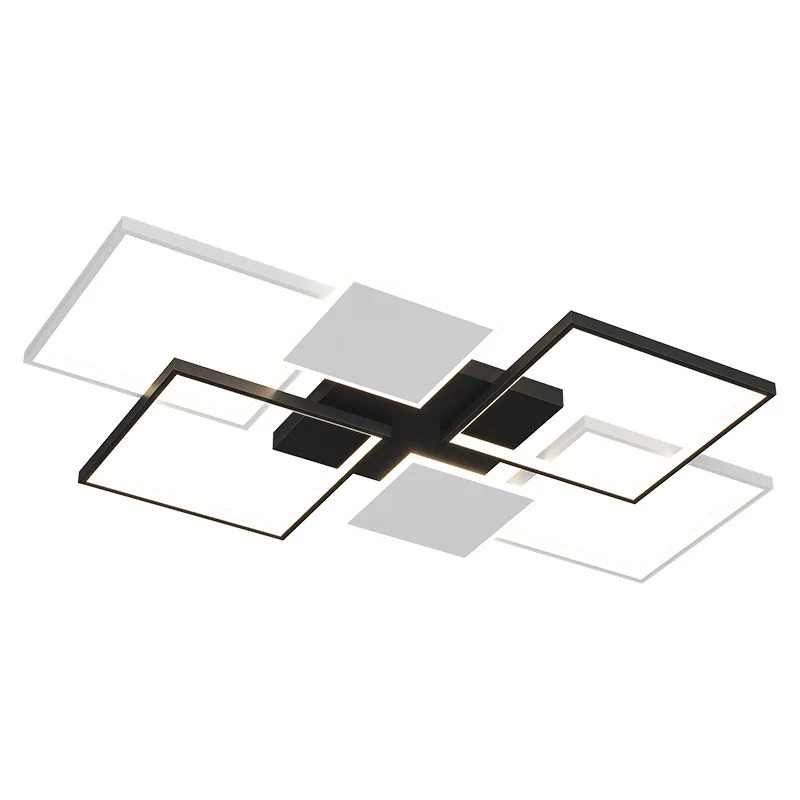 

LED ceiling light, living room, modern, simple, personalized, creative, square, bedroom