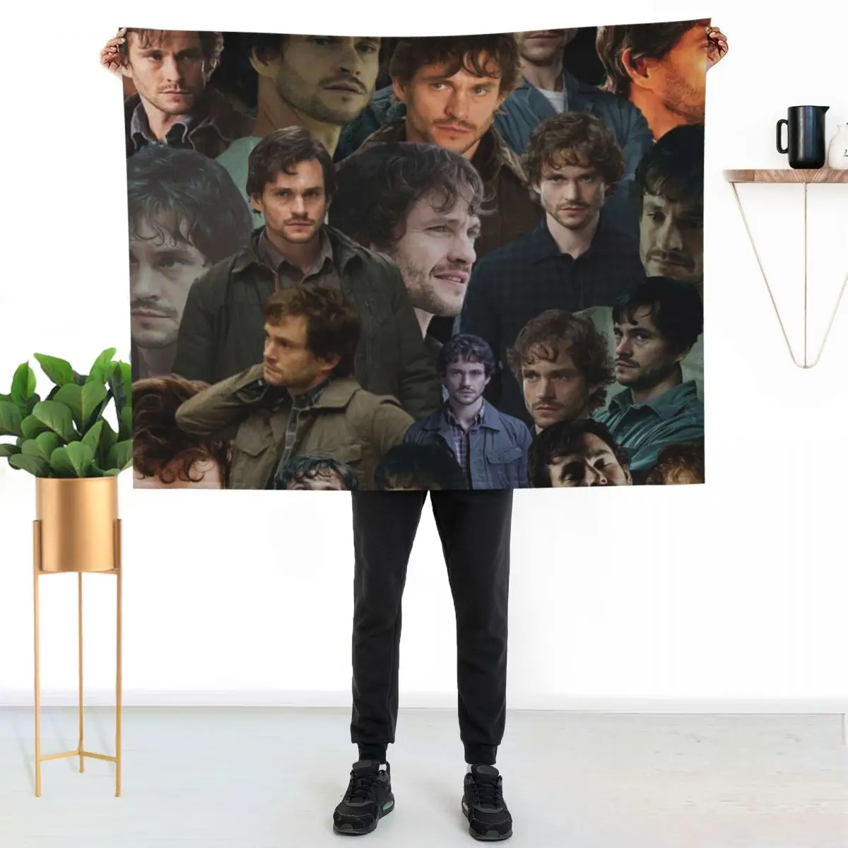 will graham photo collage Throw Blanket Soft Beds Luxury For Sofa Thin Plaid Vintage Shaggy Blankets