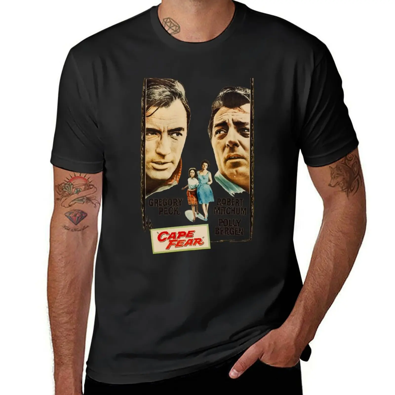 

Cape Fear Movie Poster T-Shirt summer clothes new edition mens clothing